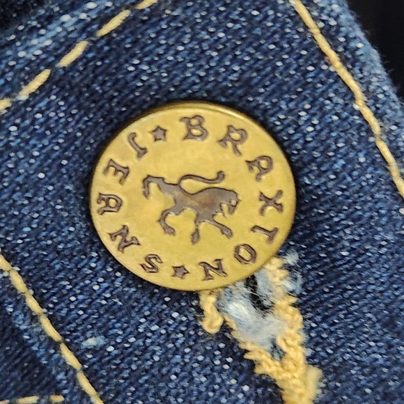 Vintage Braxton Jeans High Rise Dark Wash Blue Denim Size 7 Runs SMALL 25" Waist - Picture 13 of 16
